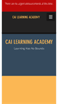 Mobile Screenshot of cailearningacademy.org